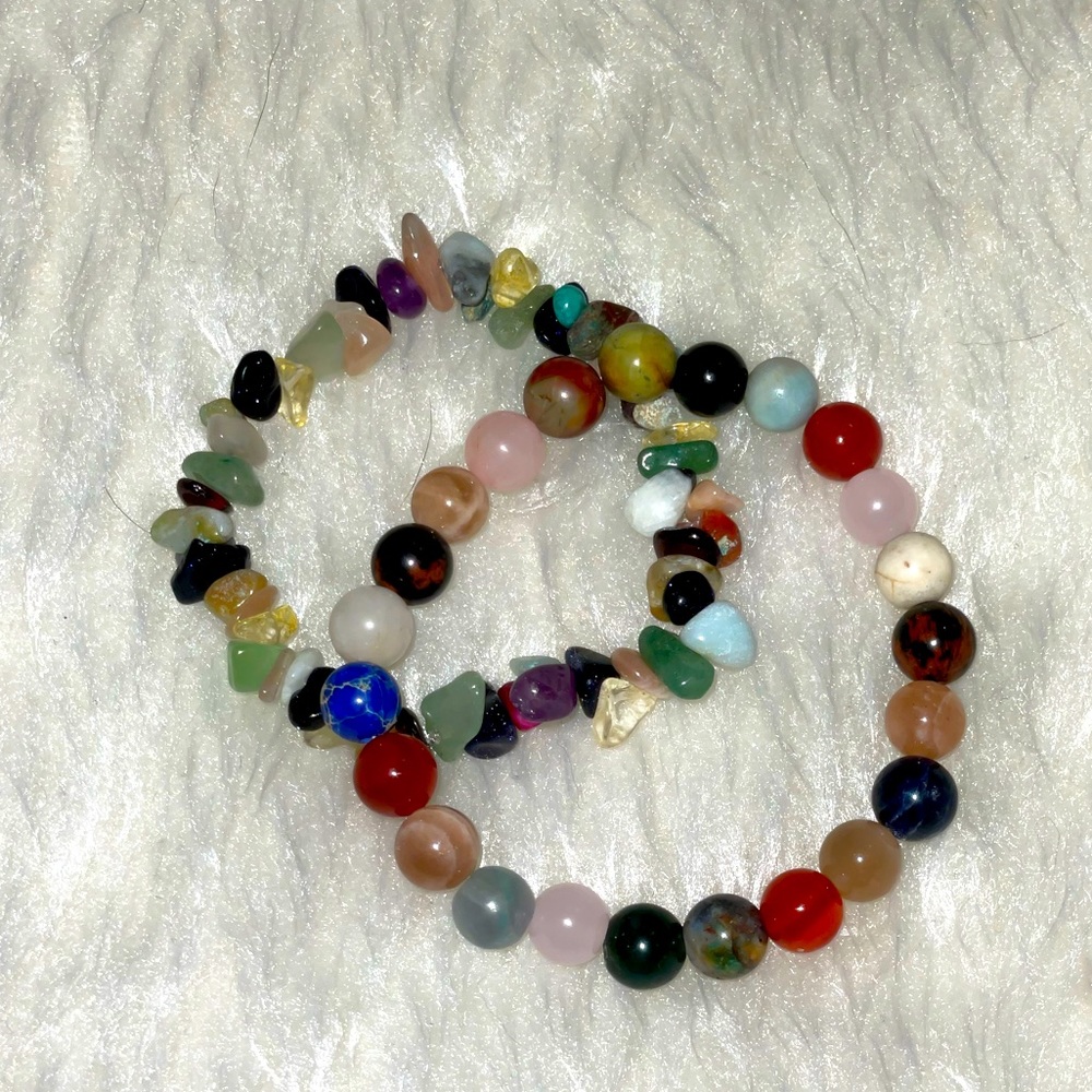 Mixed Gemstone Bracelet Set